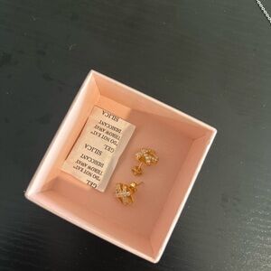 Diamonique Gold Earrings